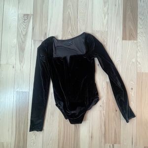 Urban Outfitters velvet body suit
